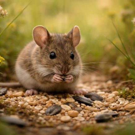 souris-grignote-graine-champ-herbes