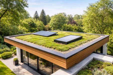 toit-plat-maison-moderne-jardin-verdoyant