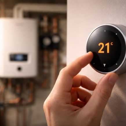 main-ajuste-thermostat-moderne-mur
