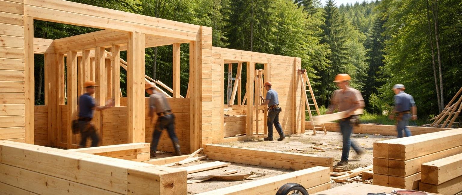 chantier-bois-ouvriers-foret-ciel-bleu