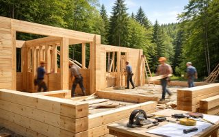 chantier-bois-ouvriers-foret-ciel-bleu