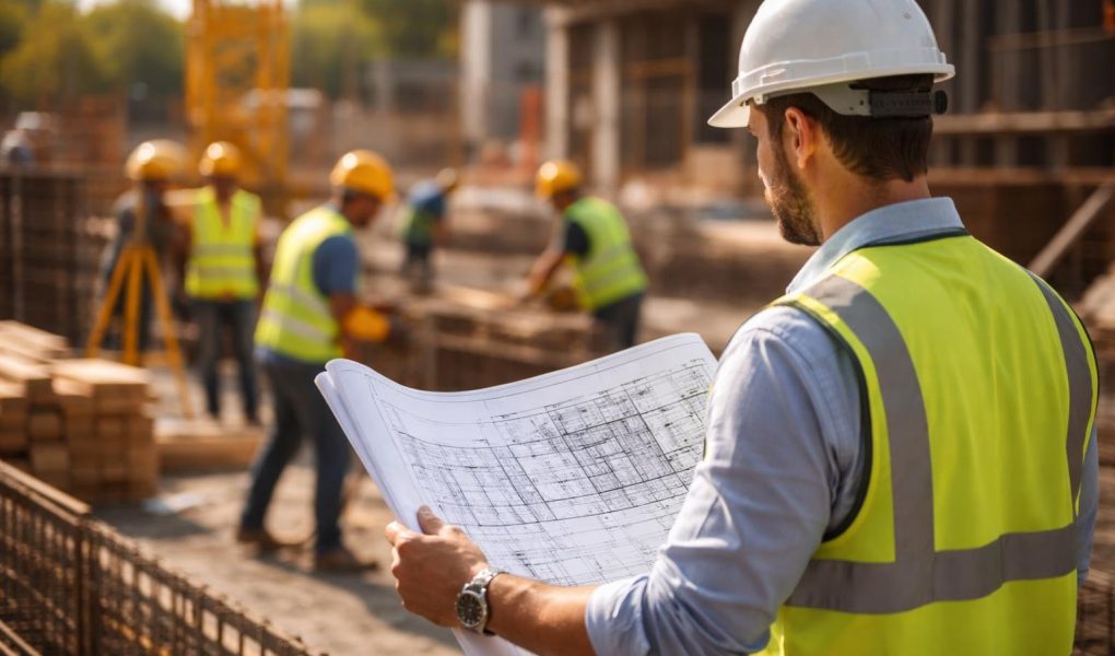 chantier-ouvriers-casques-plans-construction