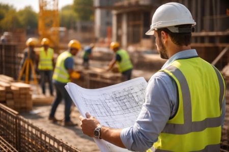 chantier-ouvriers-casques-plans-construction